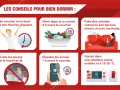 Conseils pour bien dormir : horaires réguliers, dîner léger 2h avant, activités calmes, éviter écrans et travail au lit, chambre sombre et fraîche. Lutte contre l'insomnie cause.