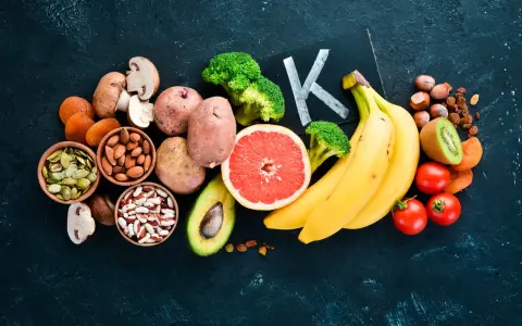 Bananes, pommes de terre, brocolis, avocats, tomates, kiwis, fruits secs, noix, graines et haricots. Un assortiment de potassium aliment pour une alimentation équilibrée.