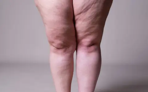 Jambes présentant des signes de lipœdème, évoquant la recherche d'un lipœdème traitement naturel.